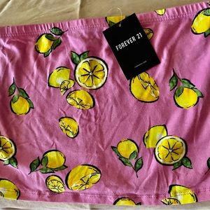 Forever 21 lemons tube top (L)